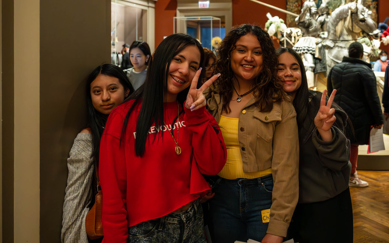Orr Academy students visiting the Art Institute of Chicago