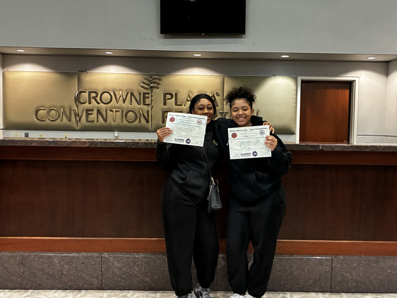 Orr Academy students at the Illinois State History Fair